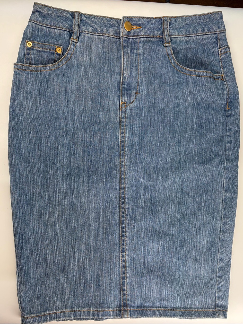 H&M Classic Blue Denim Pencil Skirt - Women's Jeans Size 6